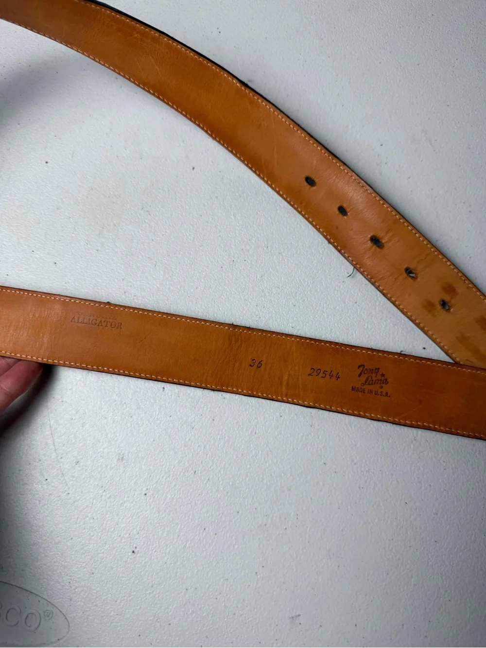 Tony Lama Genuine Alligator Belt